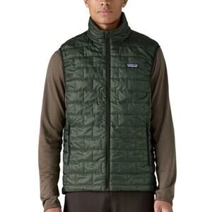 Patagonia 2025 Men's Old Growth Green Nano Puff Insulated Packable Zip Vest MED